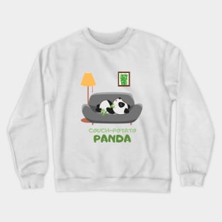 couch potato panda Crewneck Sweatshirt